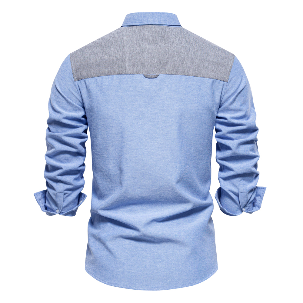 Men's Casual Button Up Long Sleeve Shirt