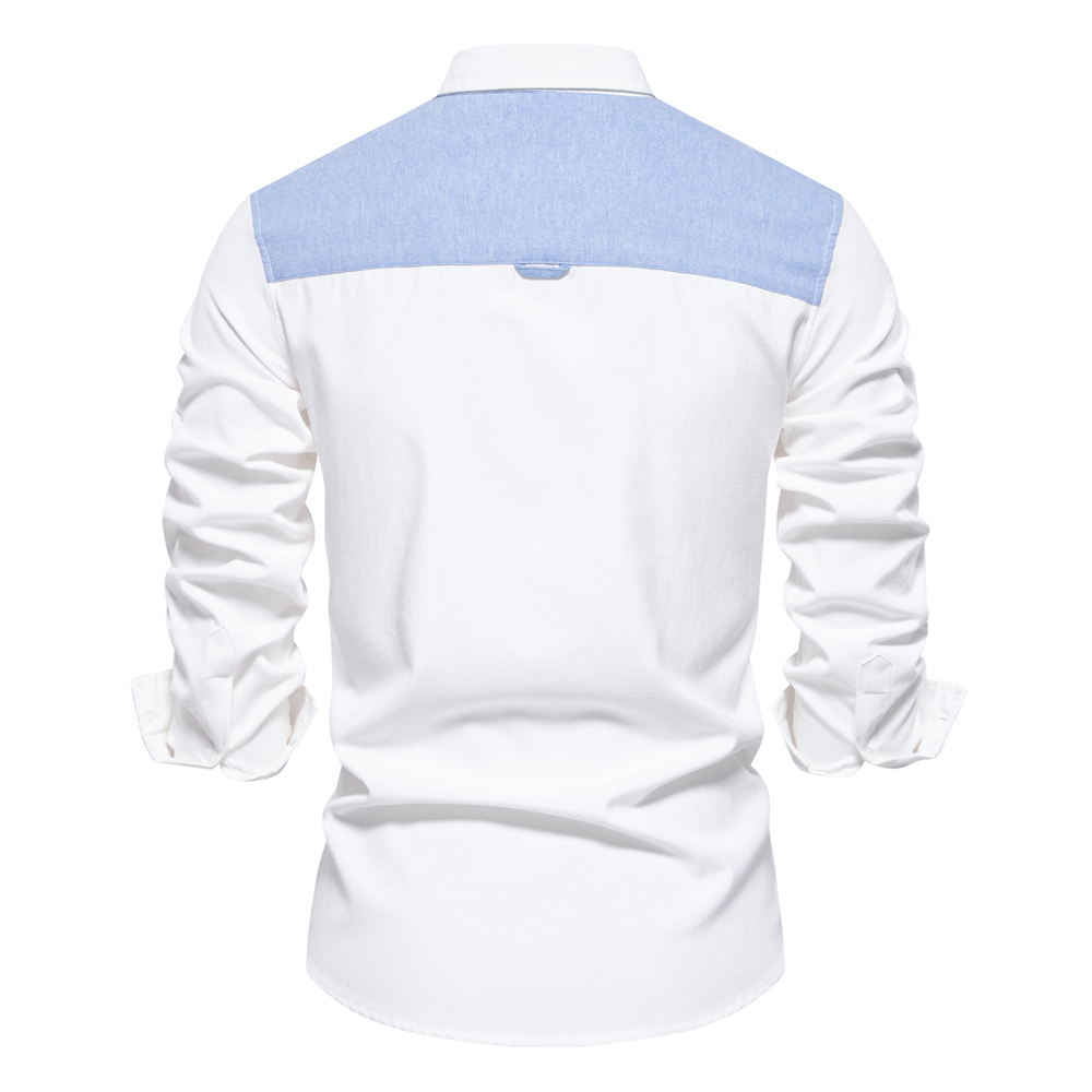 Men's Casual Button Up Long Sleeve Shirt