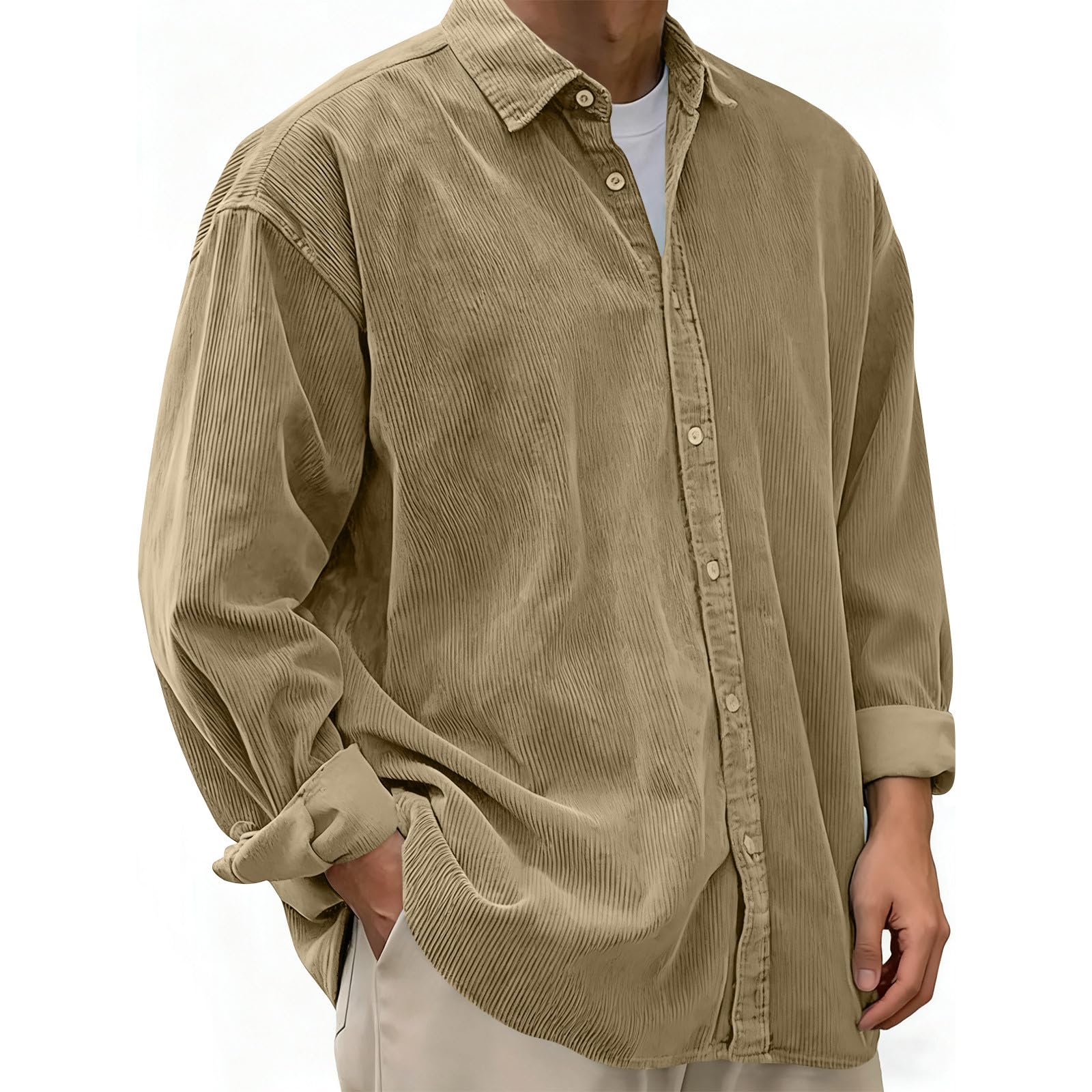 Men's Corduroy Relaxed Fit Shacket