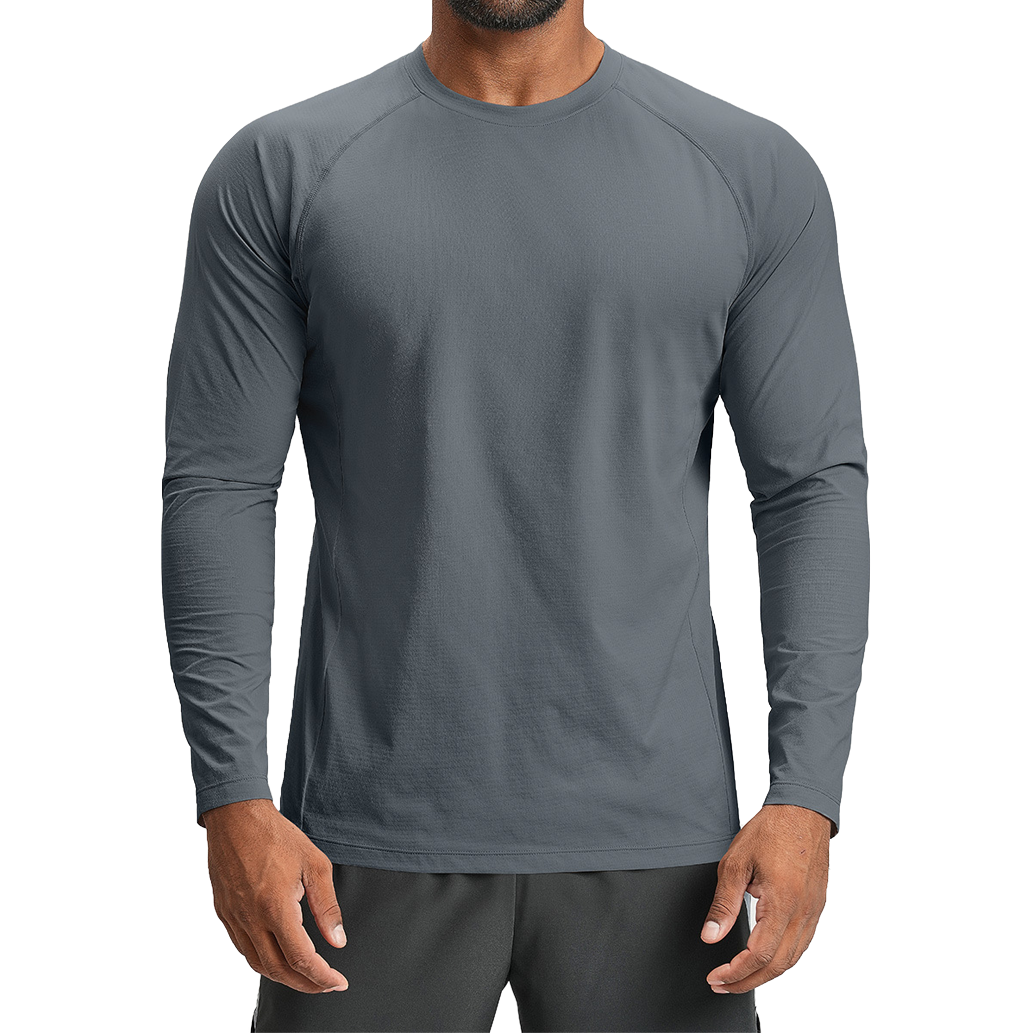 Men's Quick Dry Raglan Long Sleeve Training T-Shirt