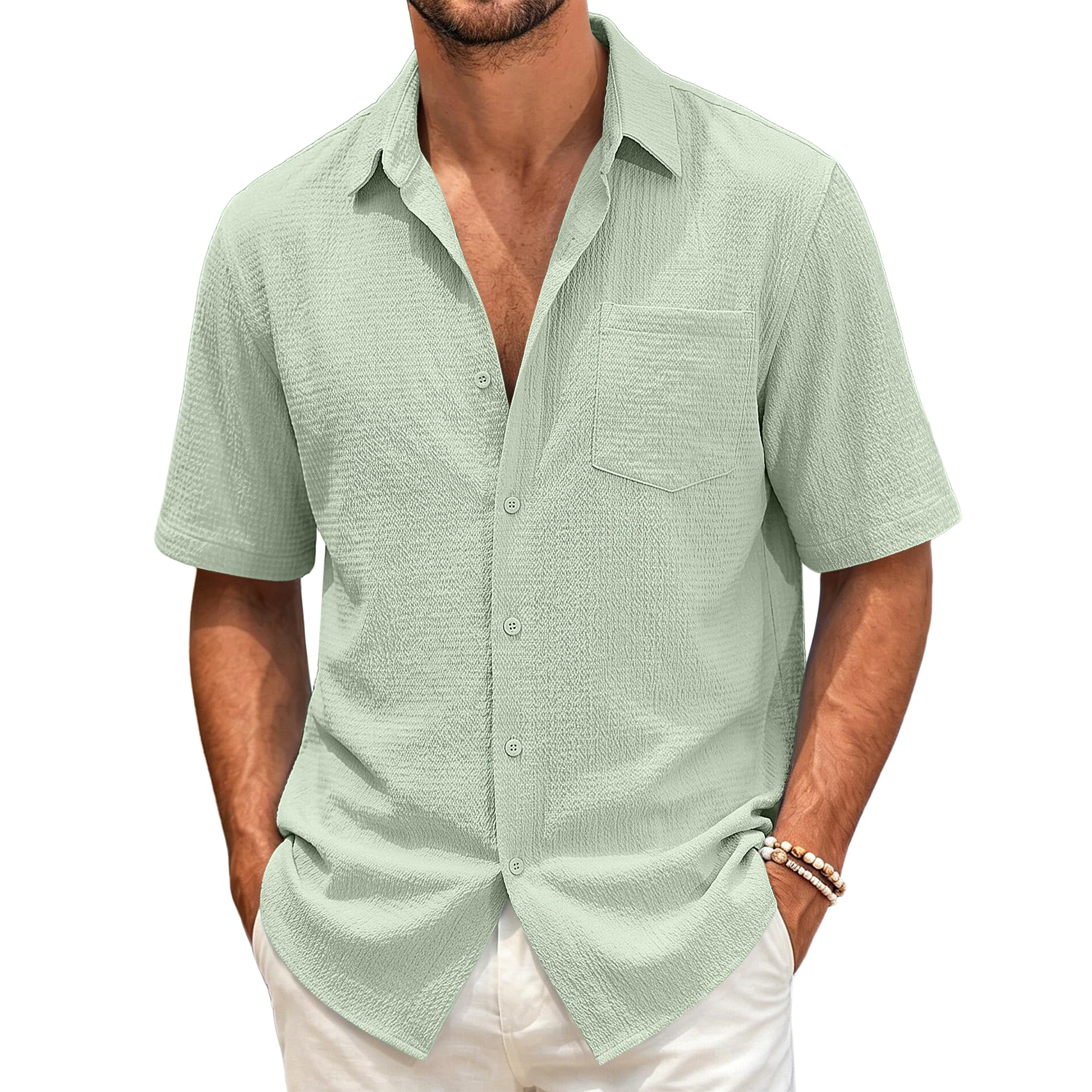 Men's Stretch Knit Short Sleeve Shirt