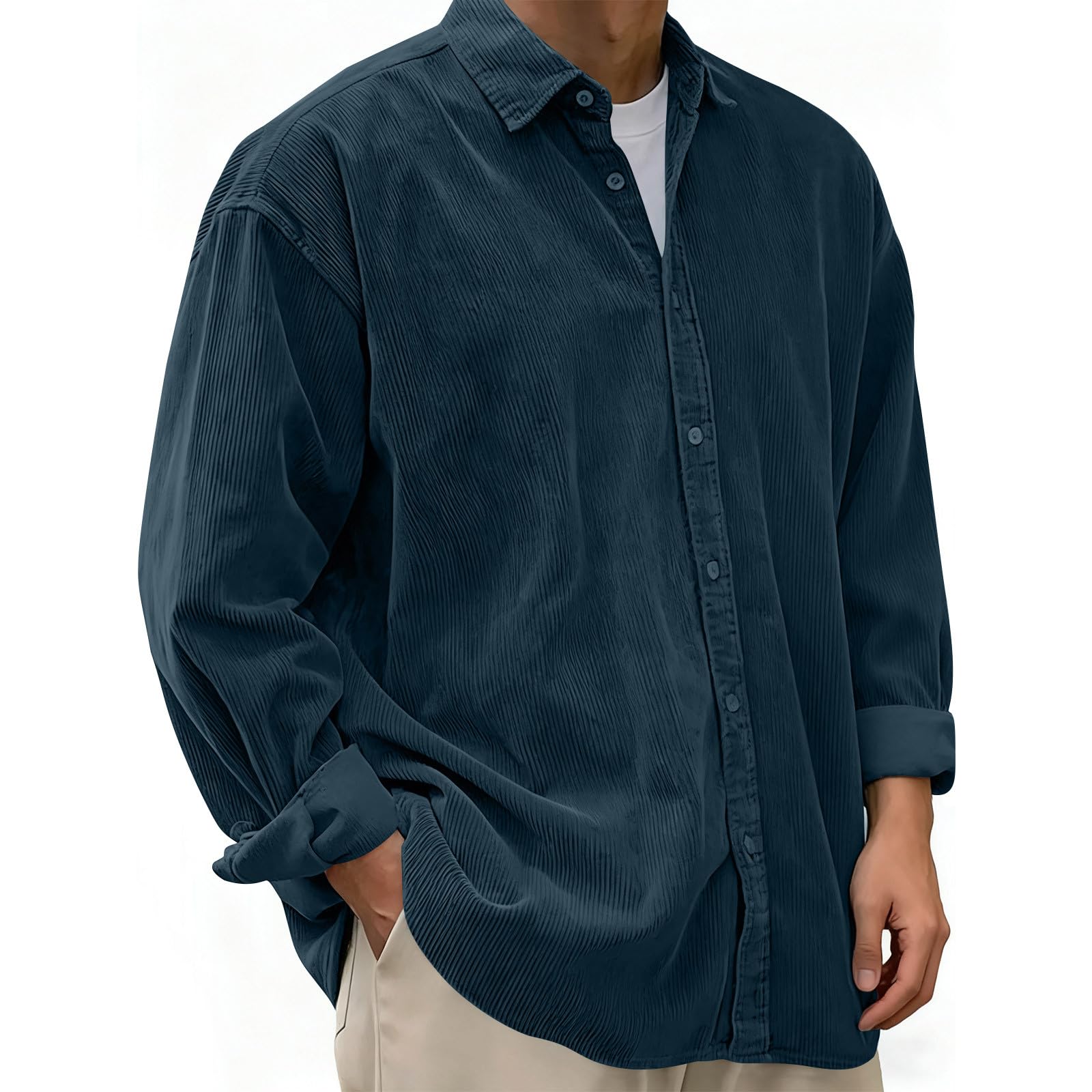 Men's Corduroy Relaxed Fit Shacket
