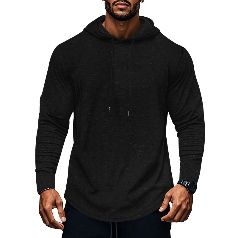 Men's Long-Sleeve Casual Hoodie - Fall/Winter Loose Fit Pullover