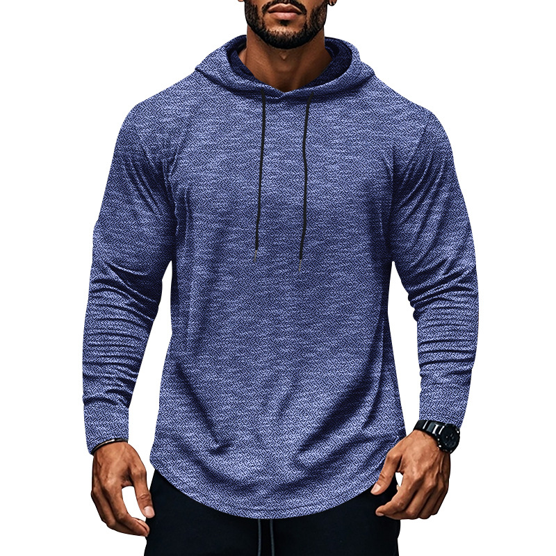 Men's Long-Sleeve Casual Hoodie - Fall/Winter Loose Fit Pullover