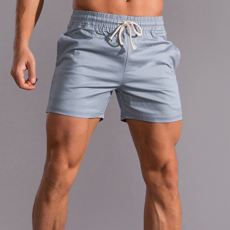 Men's Cotton Capri Pants Plus Size Casual Sports Beach Shorts