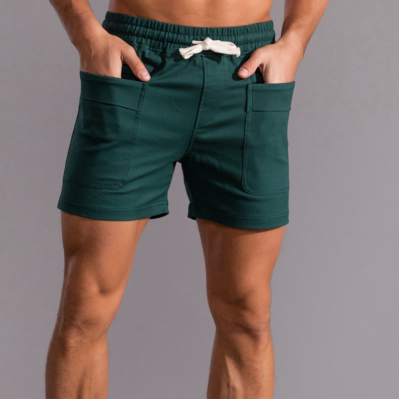 Men's Cotton Shorts with Large Pockets, Capri Pants, Plus Size Casual Cargo Pants