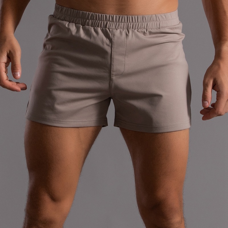 Men's Lightweight Cotton Running Shorts Marathon Three-Quarter Pants