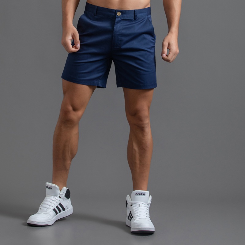 Kuieyuan Men's Cotton Shorts Three Quarter Pants Four Quarter Casual Middle Pants Plus Size Men's Trousers