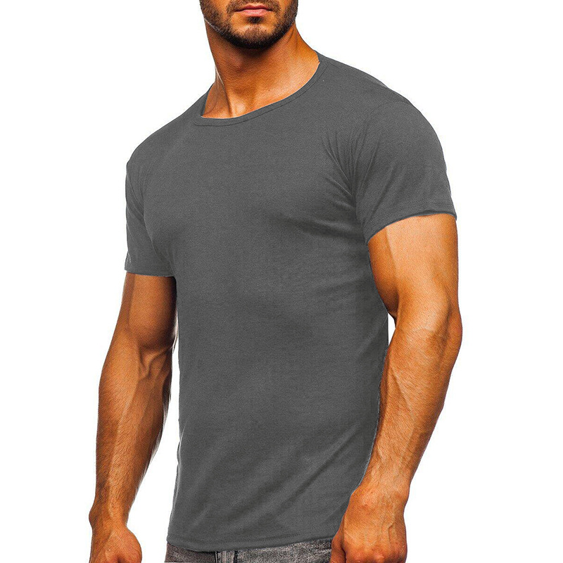 Men's Crew Neck Short Sleeve T-Shirt - Classic Fit Basic Layering Tee