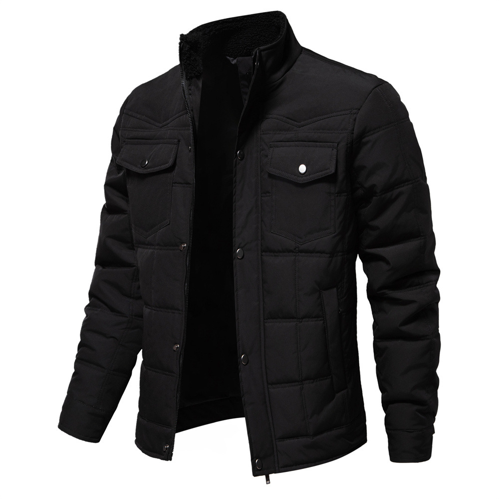 Men's Stand Collar Fleece Lined JacketJacket – Martwil