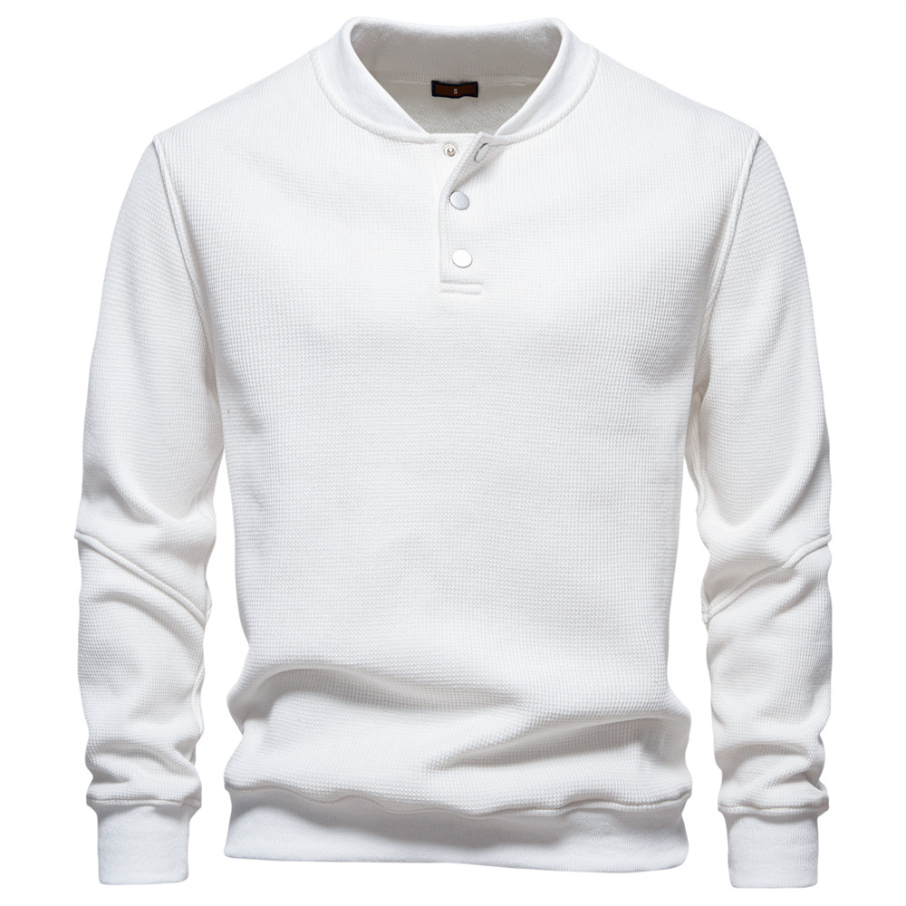 Men’s Waffle Knit Fleece Sweatshirt