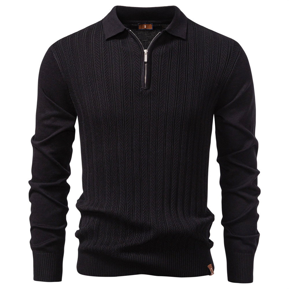 Men’s Half-Zip Knit Sweater