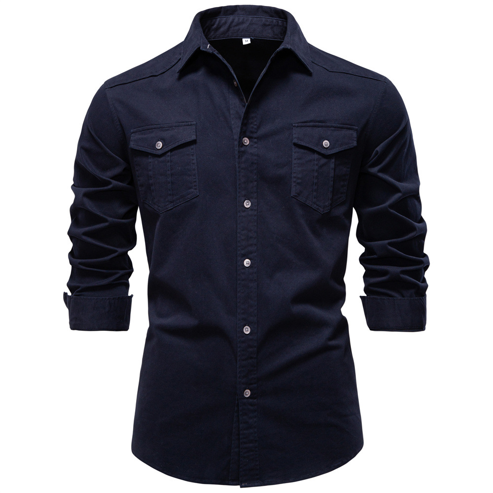 Men’s Classic Denim Button-Up Shirt