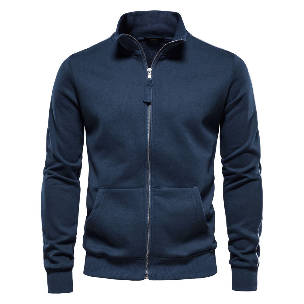 Men's Sports Colorblock Zip-Up Hoodie