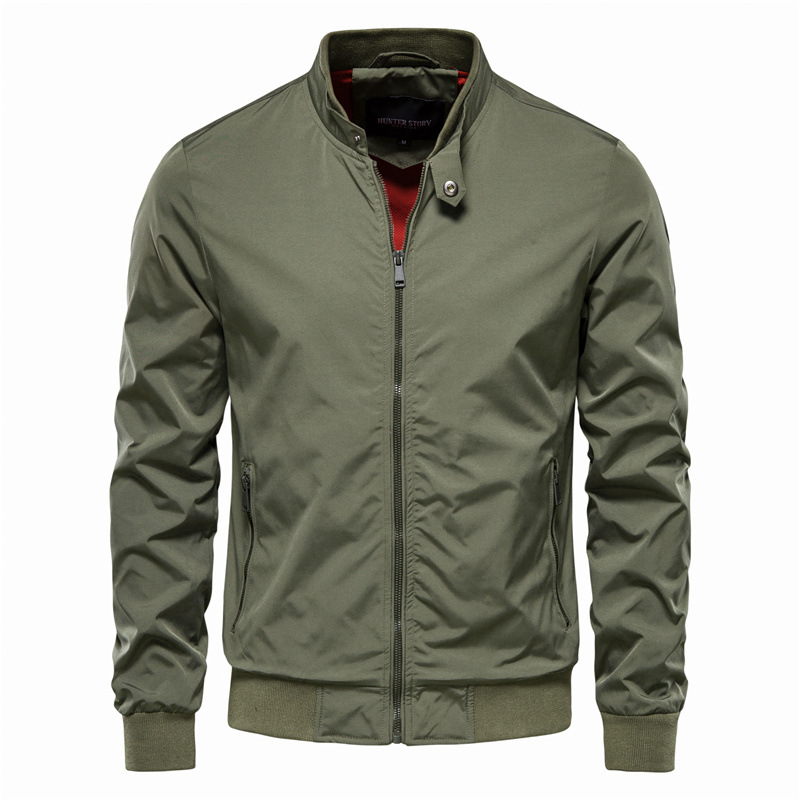Men's Windproof Stand Collar Jacket