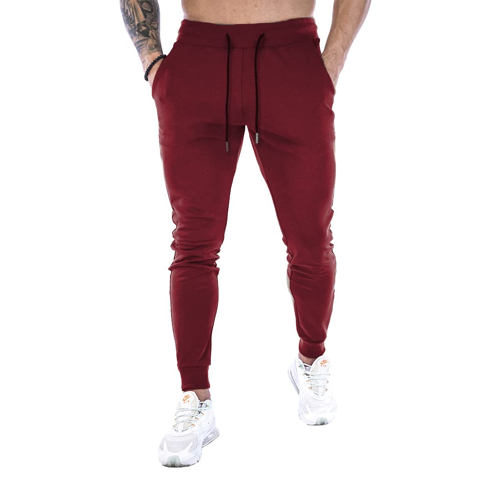 Men's Solid Color Drawstring Waist Sweatpants