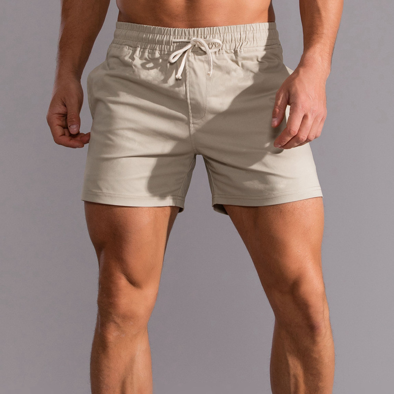 Men's Cotton Capri Pants Plus Size Casual Sports Beach Shorts