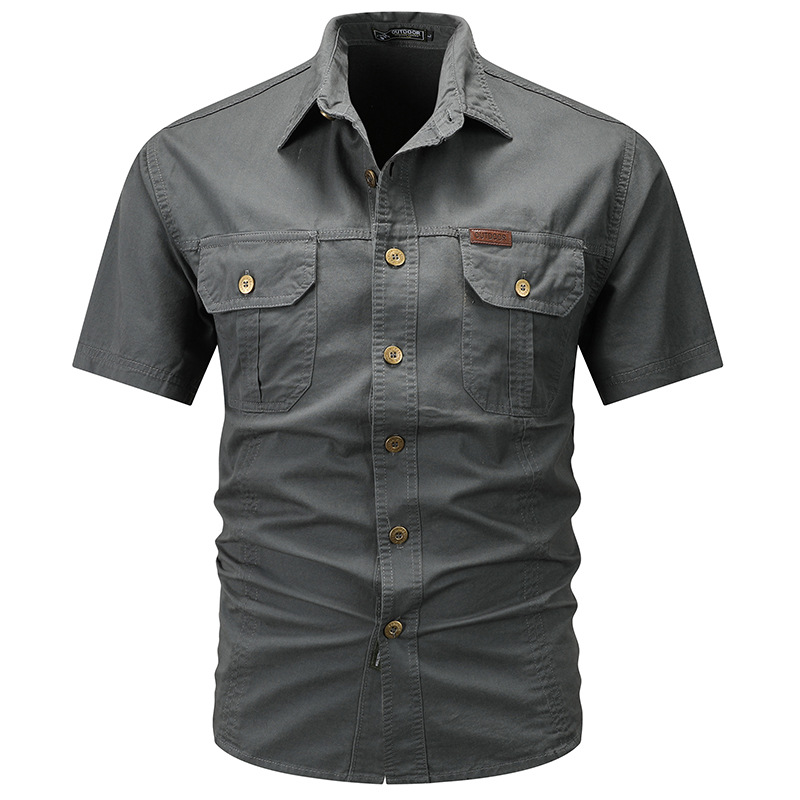 Men's Short Sleeve Casual Shirt – Relaxed Fit Outdoor Workwear