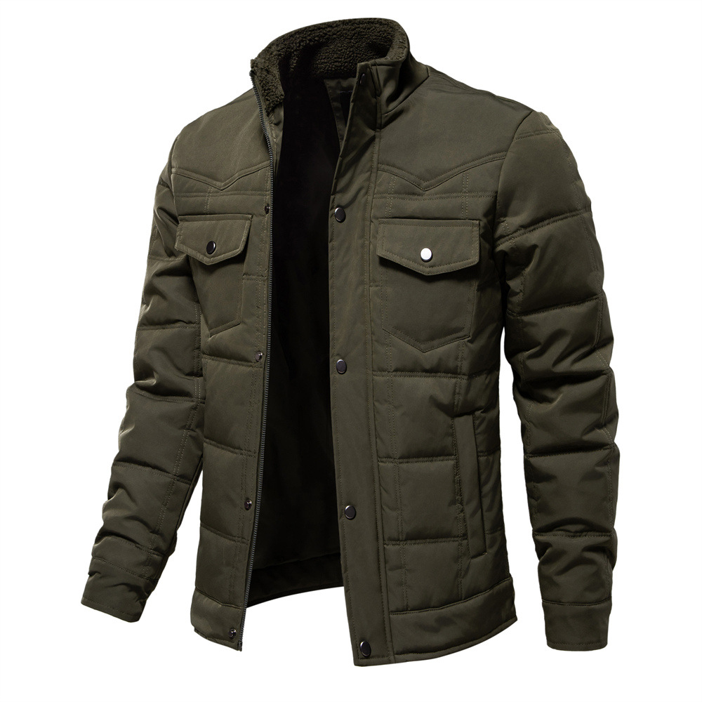 Men's Stand Collar Jacket – Martwil Casual Fashion Zip-Up Windproof Coat