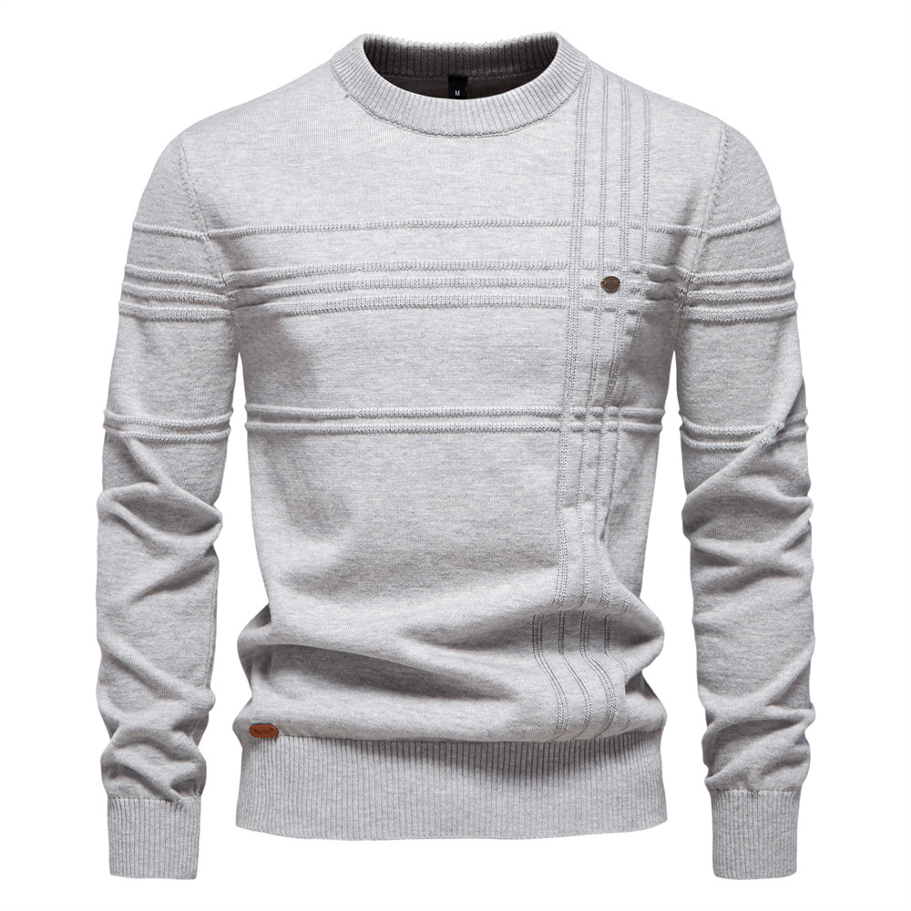 Men's Crewneck Pullover Sweater – Martwil High-Quality Casual Knit Sweater