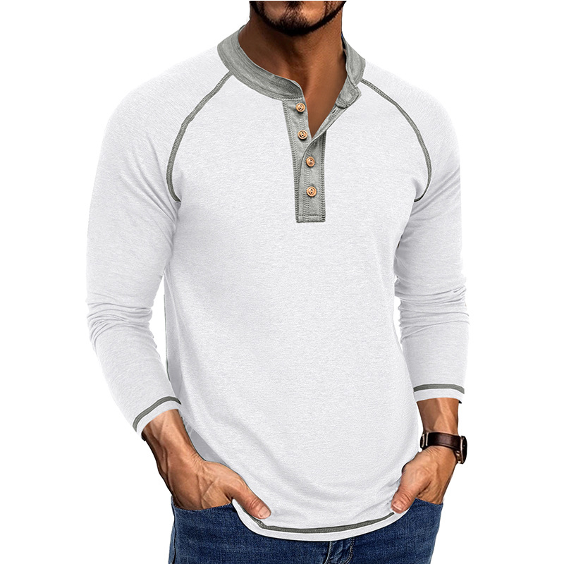Men’s Long Sleeve Henley Shirt