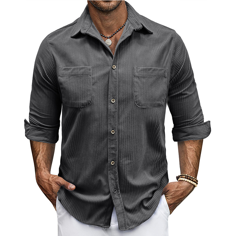 Men’s Corduroy Long Sleeve Shirt