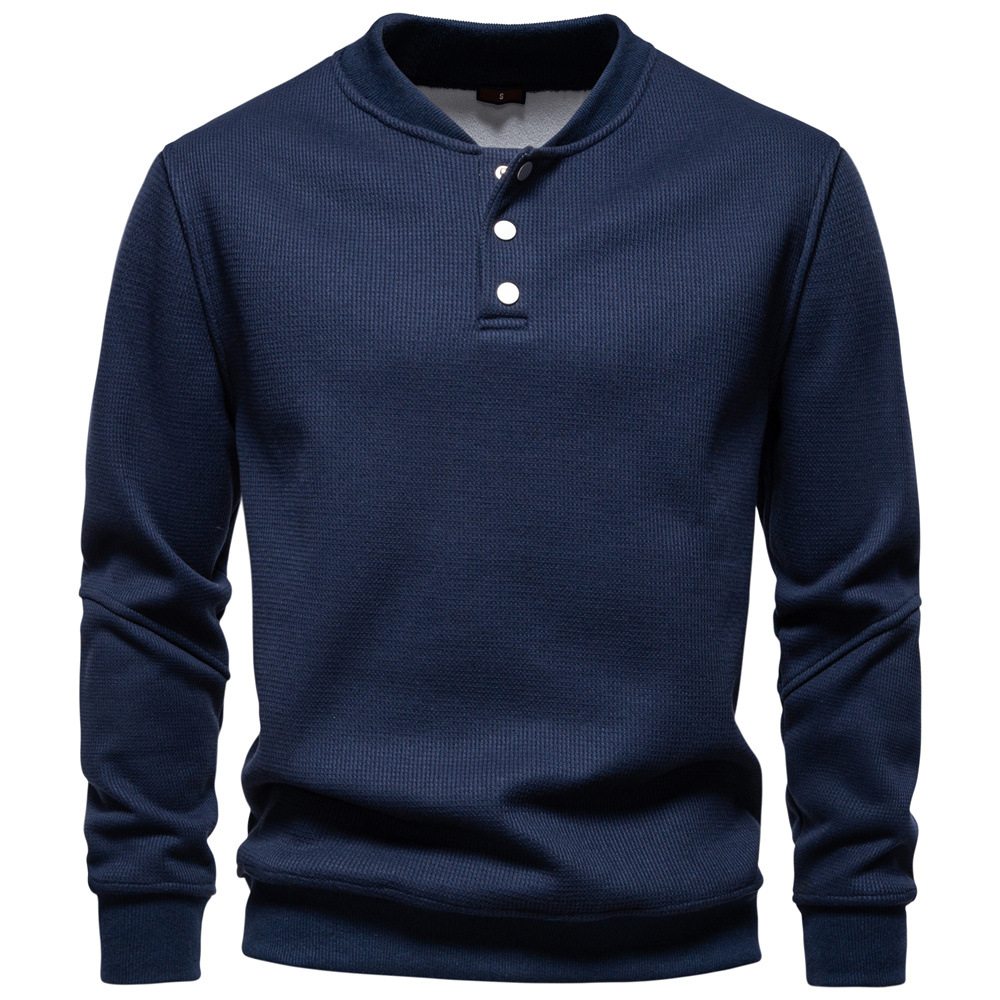 Men’s Waffle Knit Fleece Sweatshirt