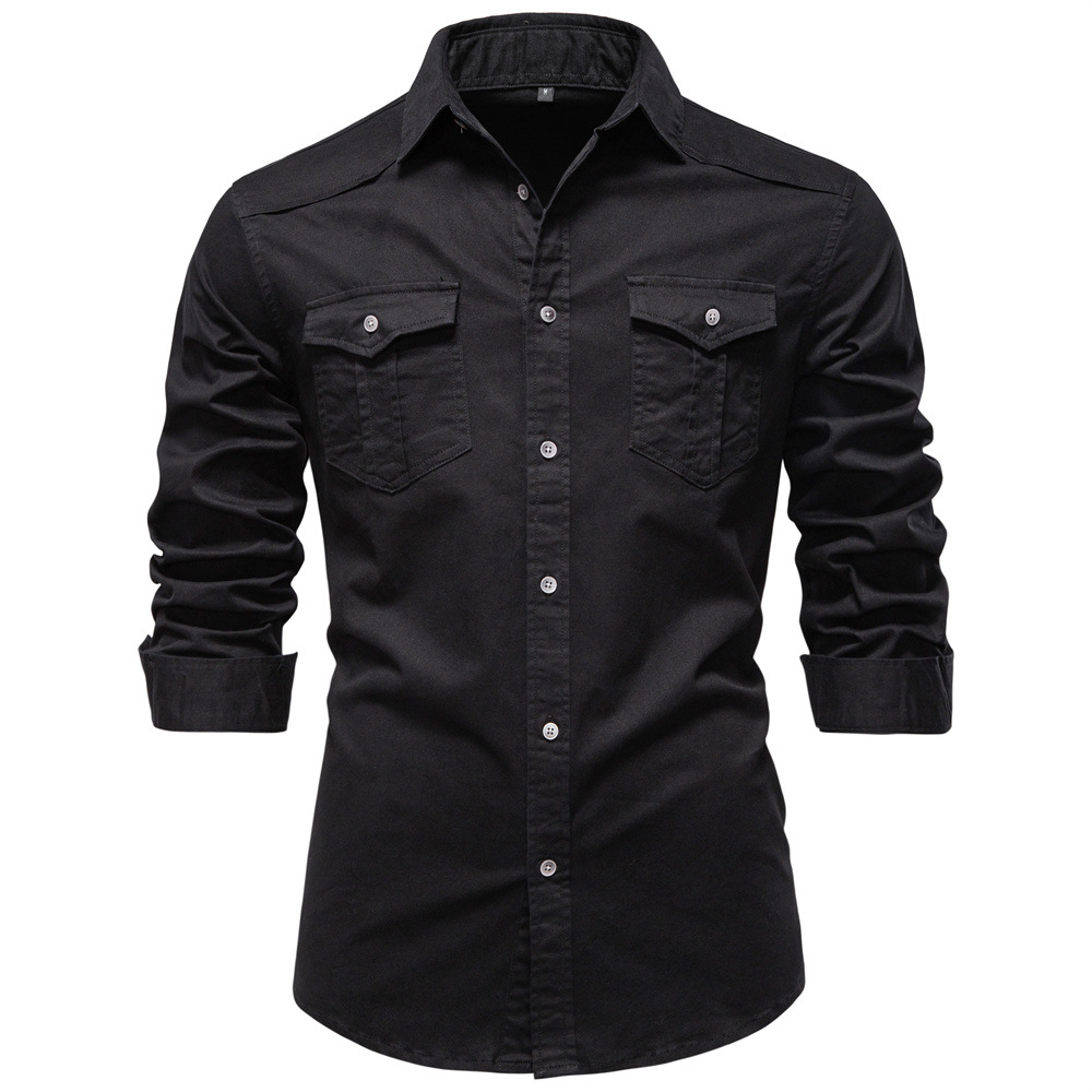 Men’s Classic Denim Button-Up Shirt