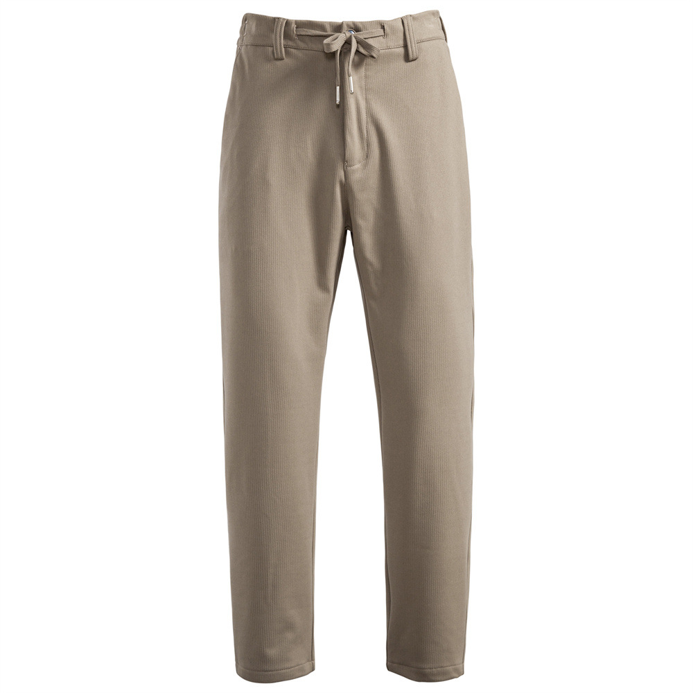 Men’s Vertical Textured Warm Stretch Business Casual Pants