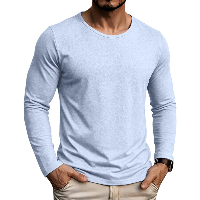 Men's Cotton Linen Long Sleeve T-Shirt