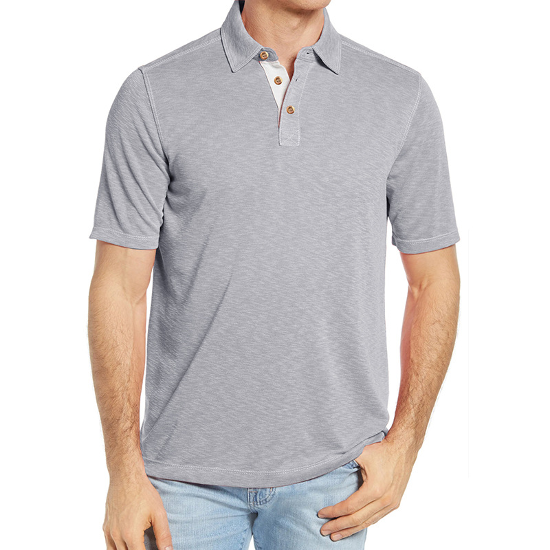 Men's Casual Cotton Henley T-Shirt