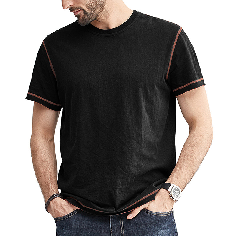 Men's Color Block Crew Neck T-Shirt