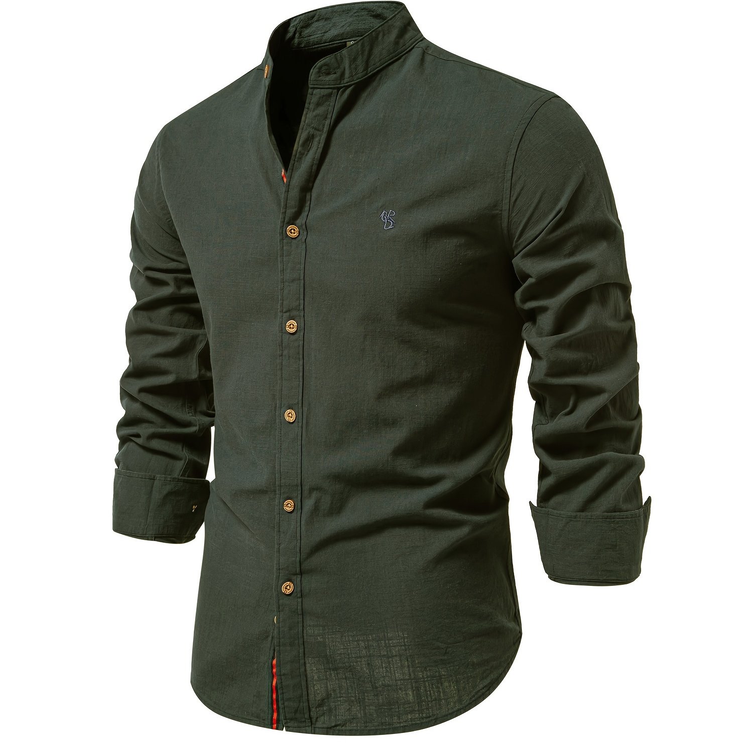 Men's Casual Cotton Long Sleeve Shirts