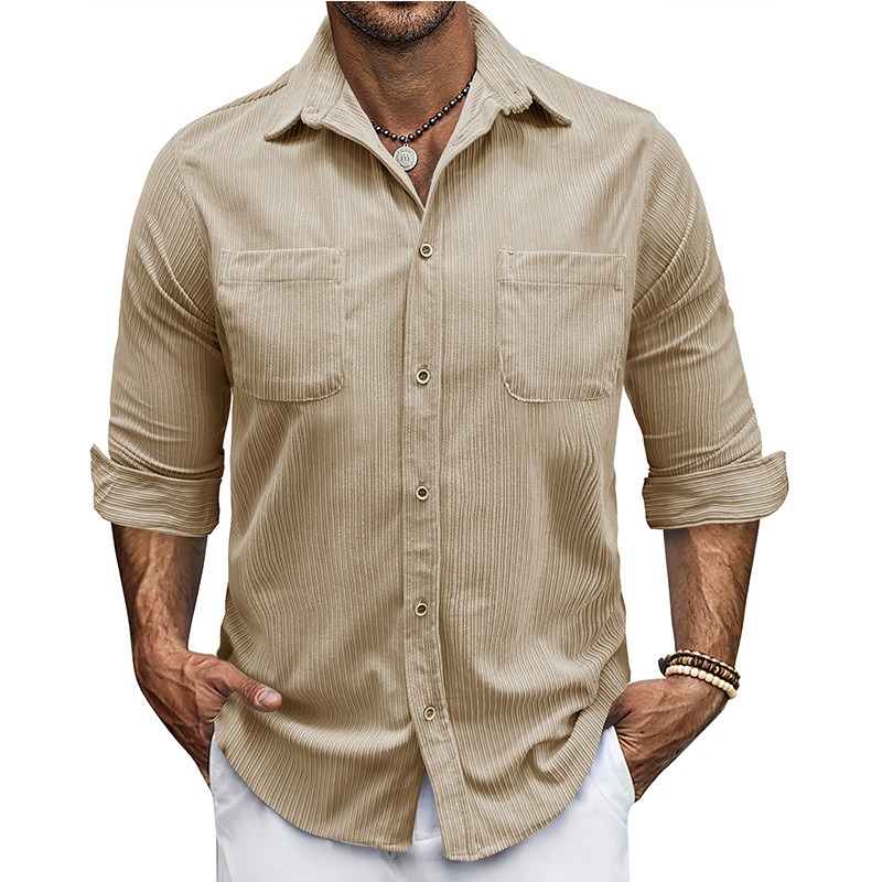 Men’s Corduroy Long Sleeve Shirt
