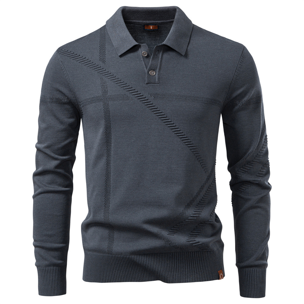 Men’s Knit Polo Sweater