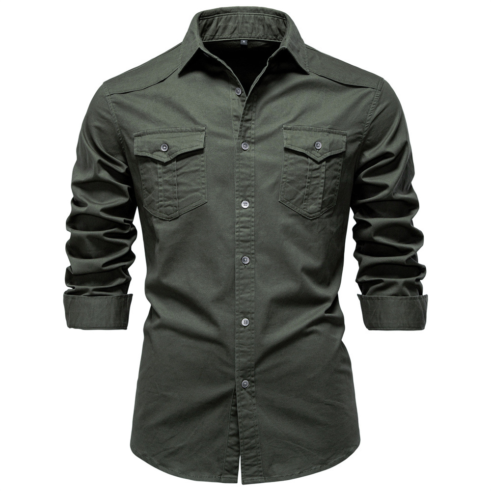 Men’s Classic Denim Button-Up Shirt