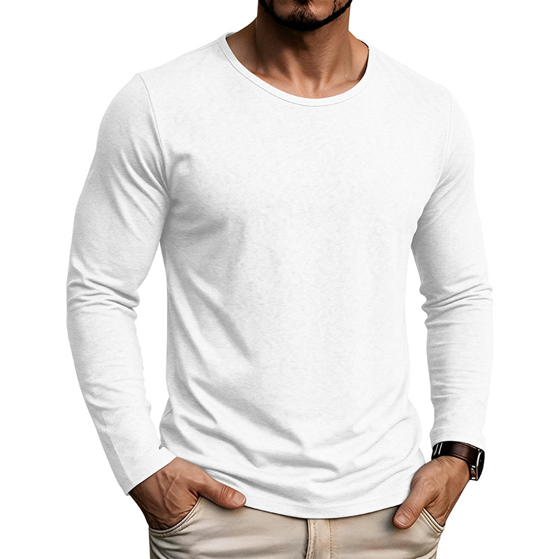 Men's Cotton Linen Long Sleeve T-Shirt
