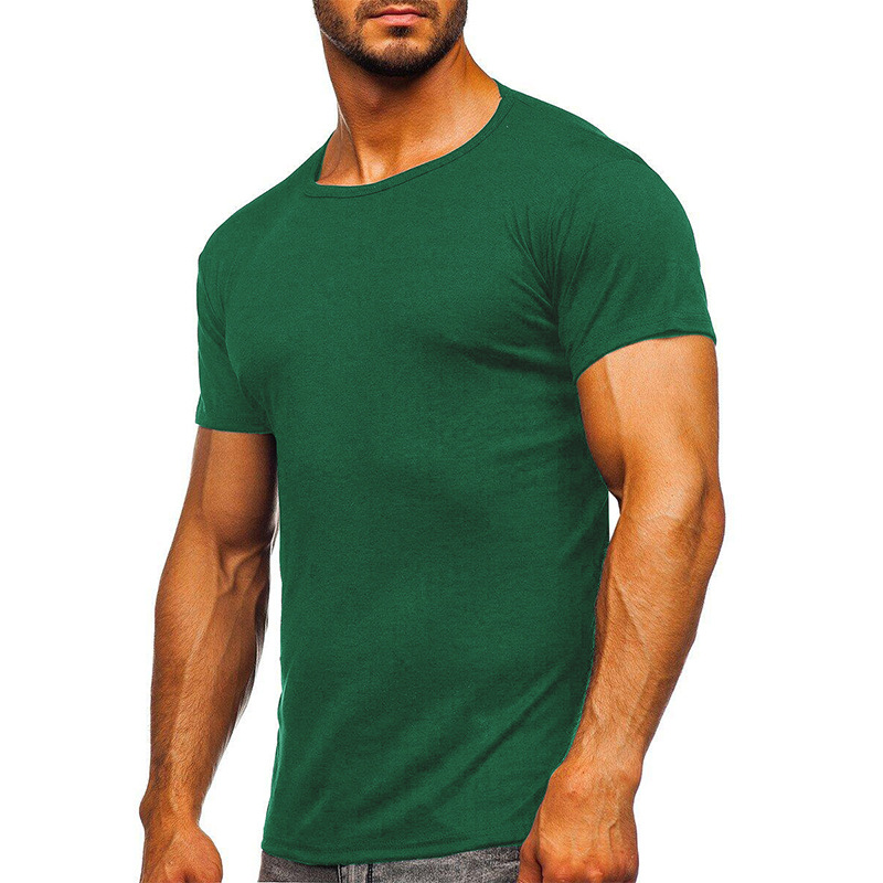 Men's Crew Neck Short Sleeve T-Shirt - Classic Fit Basic Layering Tee