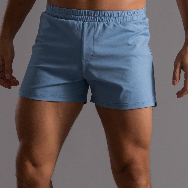 Men's Lightweight Cotton Running Shorts Marathon Three-Quarter Pants