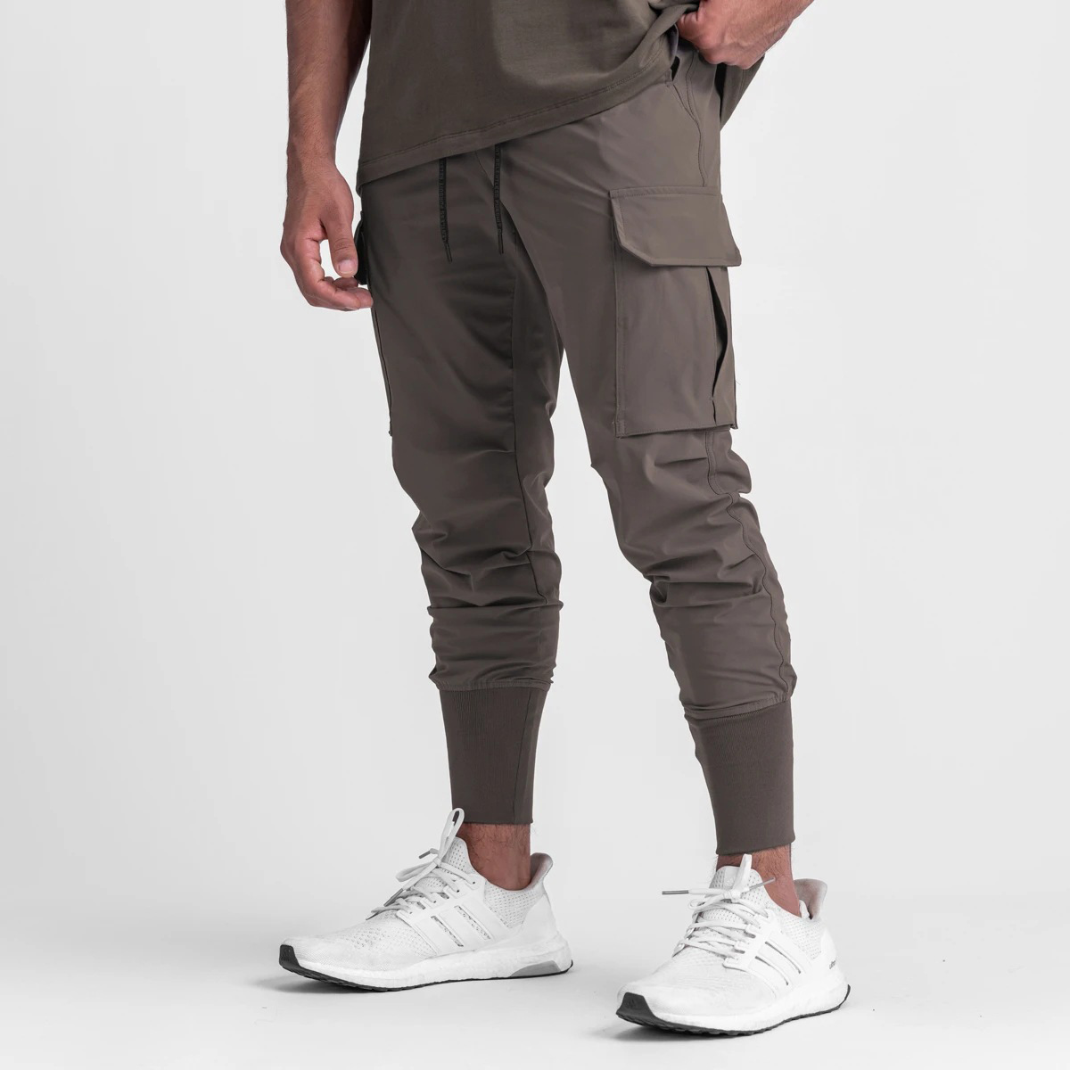 Men's Athletic Jogger Pants - Stretch Woven Running Training Drawstring Sweatpants