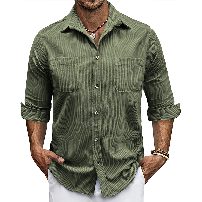 Men’s Corduroy Long Sleeve Shirt
