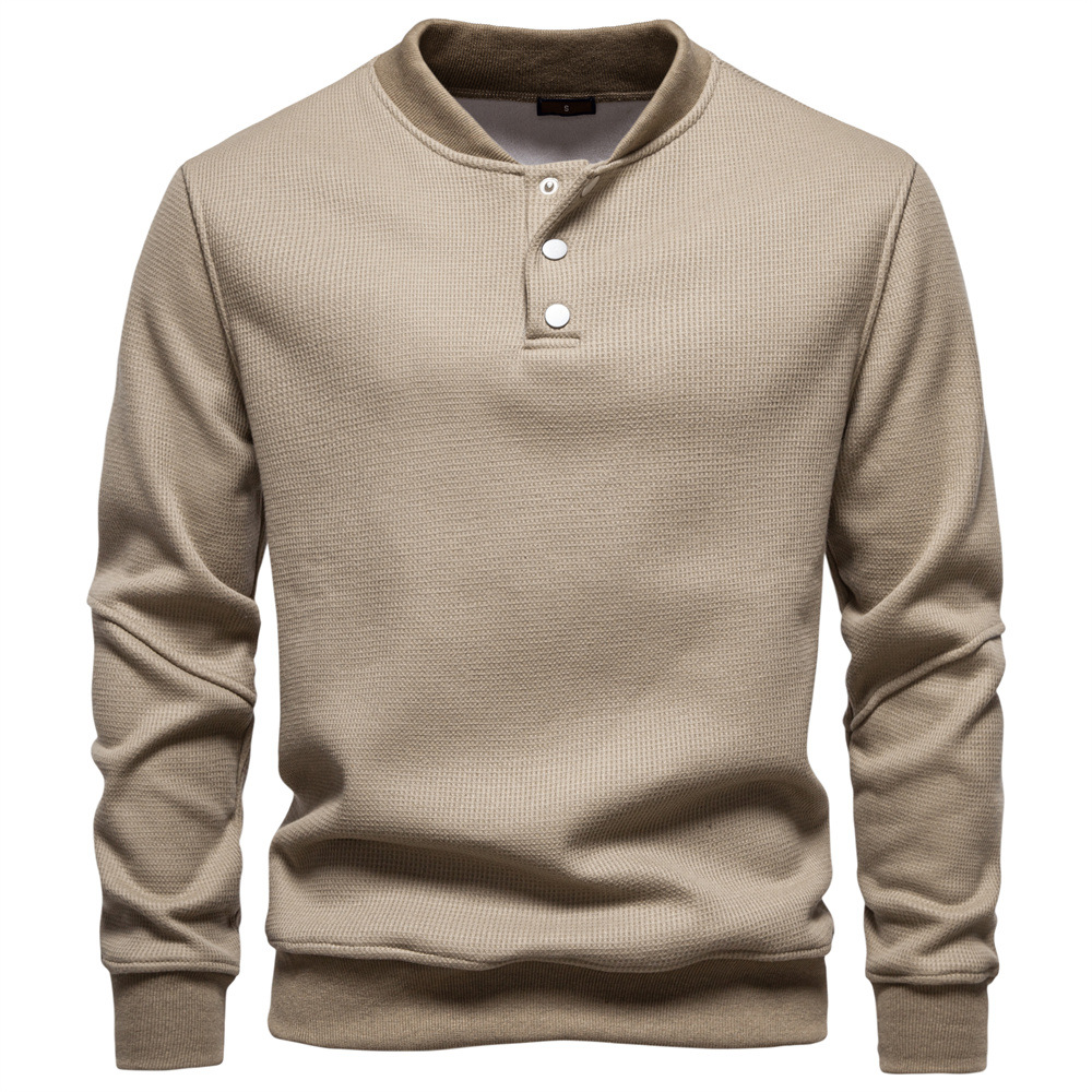 Men’s Waffle Knit Fleece Sweatshirt