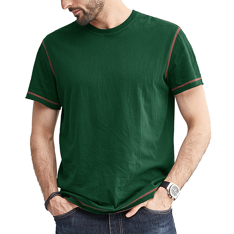 Men's Color Block Crew Neck T-Shirt