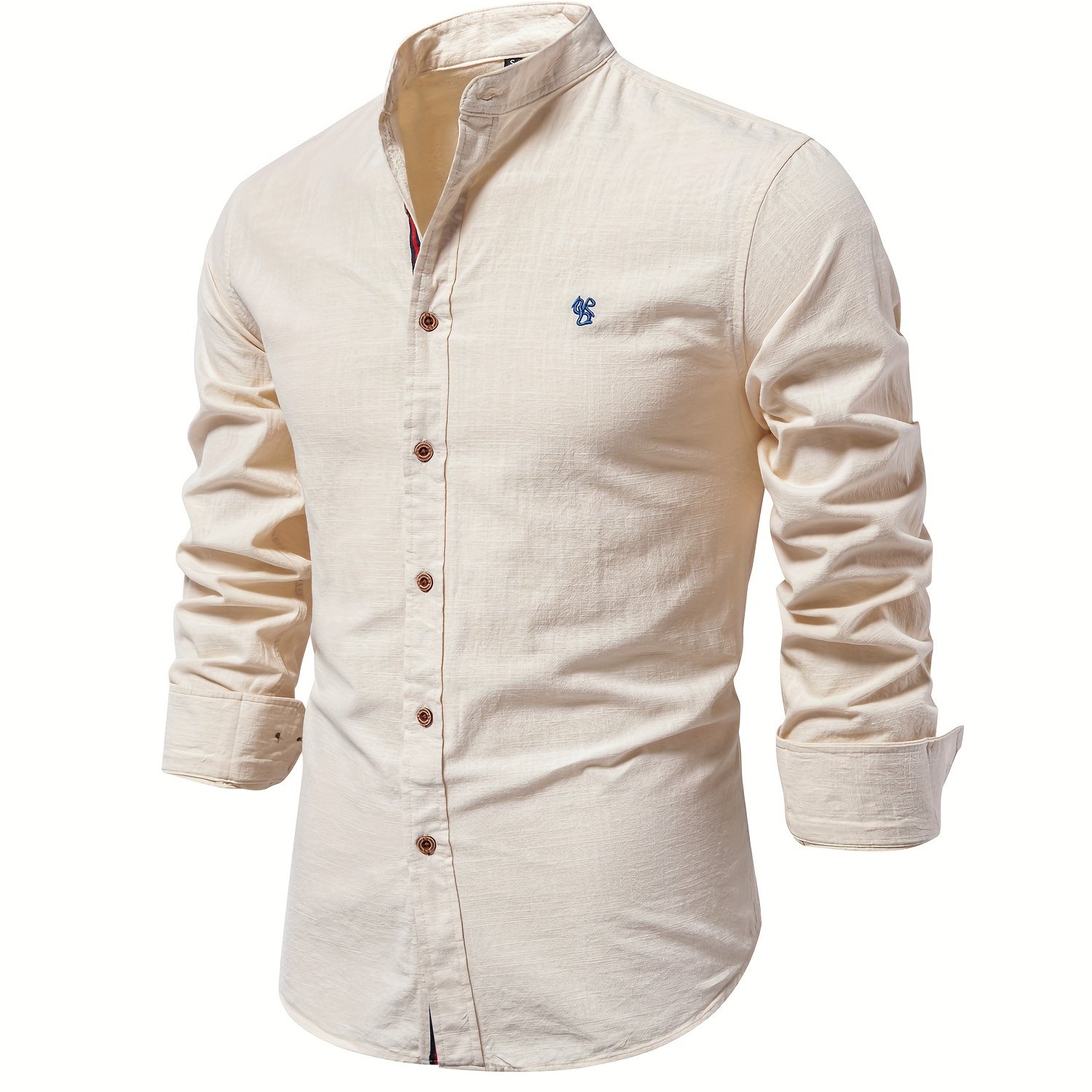 Men's Casual Cotton Long Sleeve Shirts