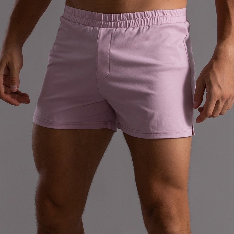 Men's Lightweight Cotton Running Shorts Marathon Three-Quarter Pants