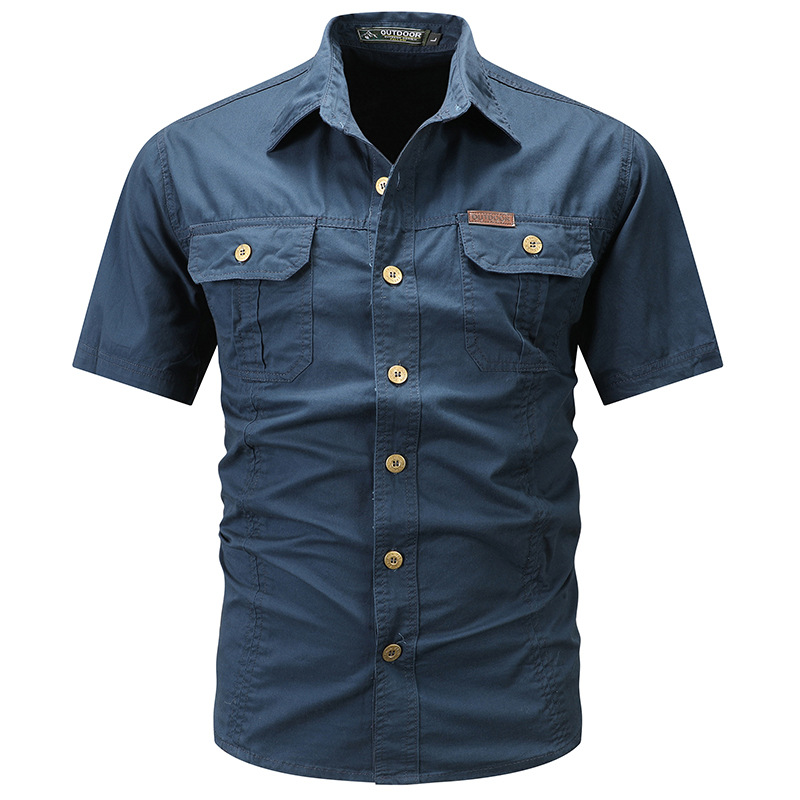 Men's Short Sleeve Casual Shirt – Relaxed Fit Outdoor Workwear