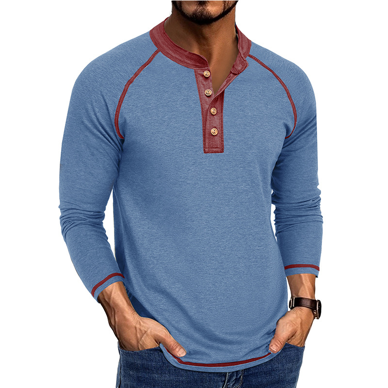 Men’s Long Sleeve Henley Shirt