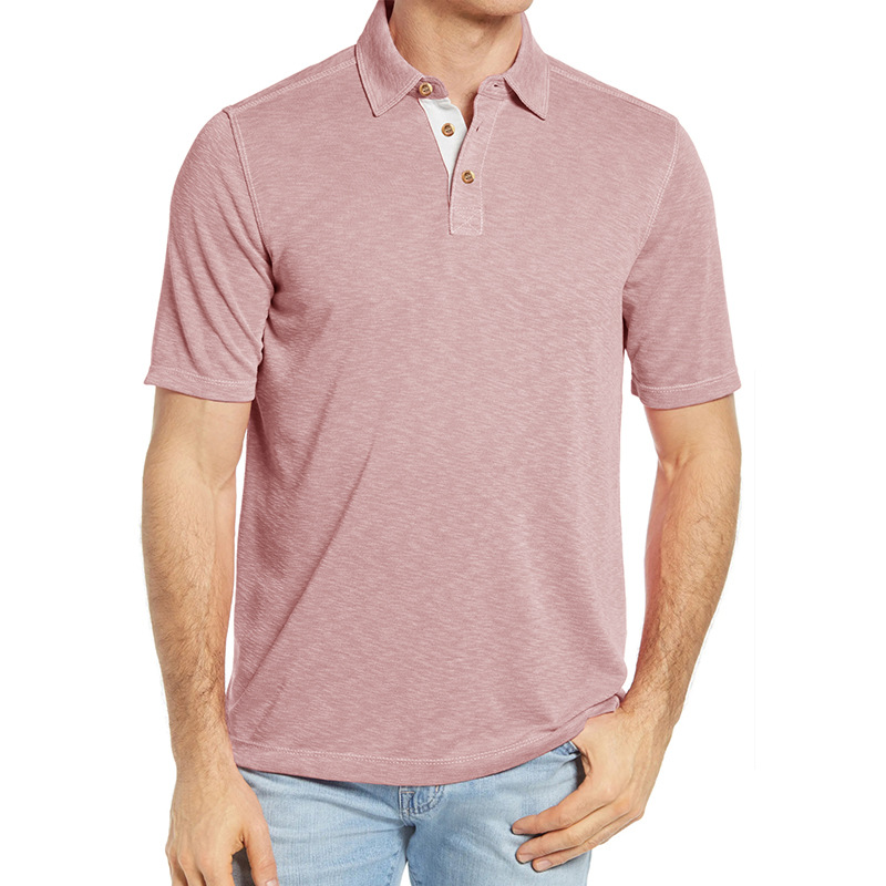 Men's Casual Cotton Henley T-Shirt