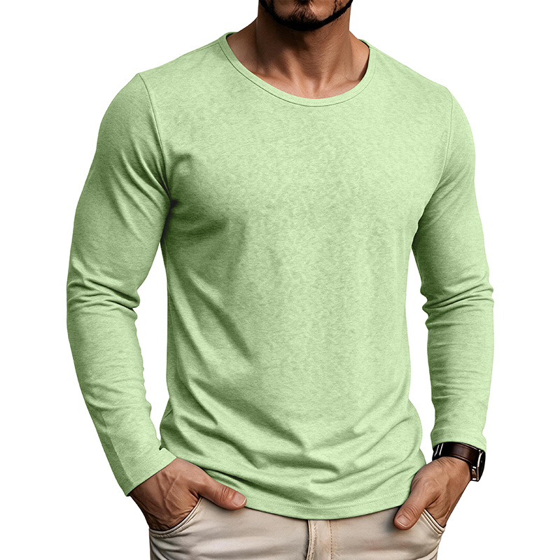 Men's Cotton Linen Long Sleeve T-Shirt