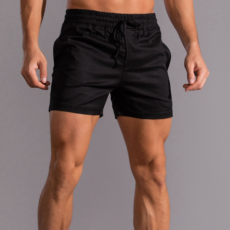 Men's Cotton Capri Pants Plus Size Casual Sports Beach Shorts